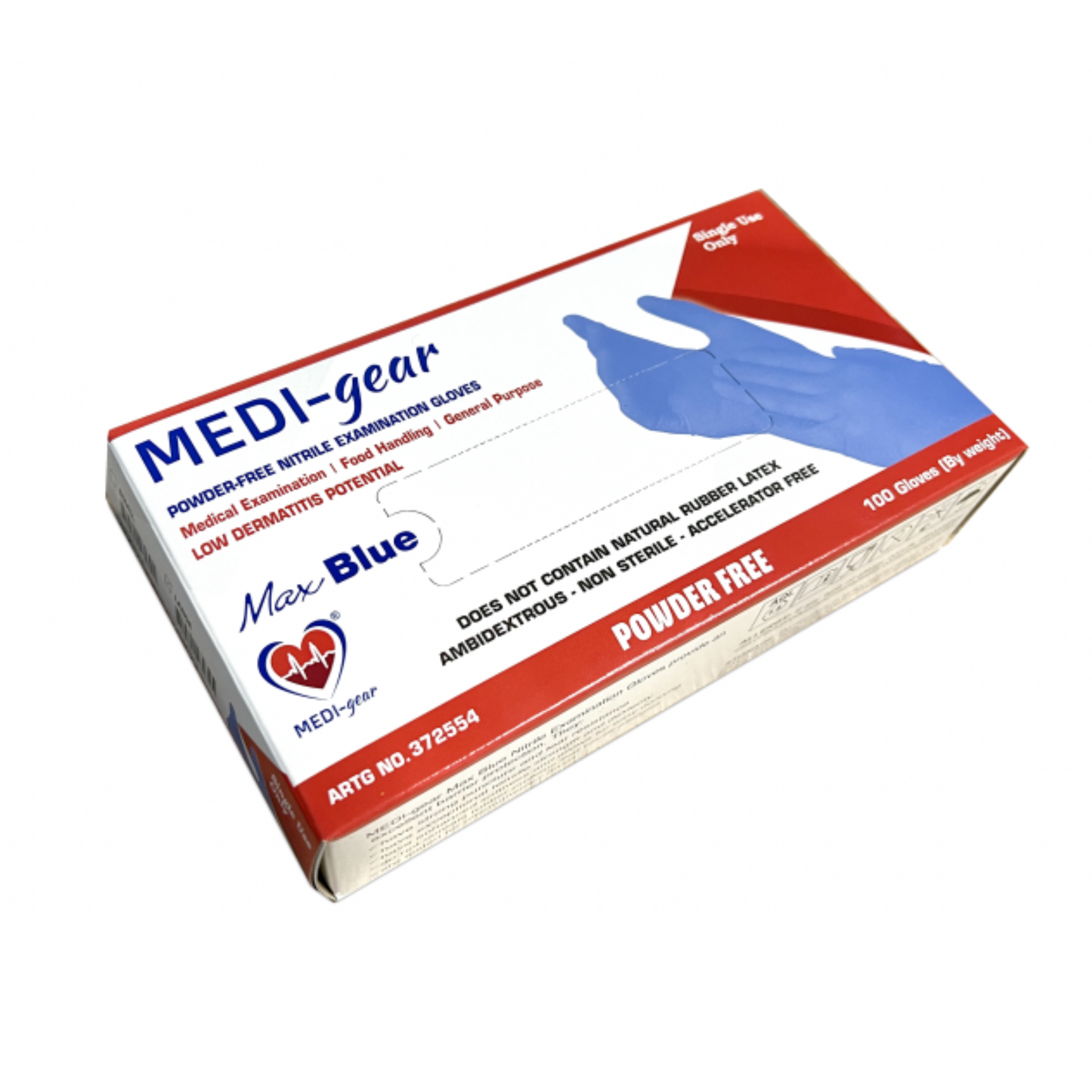 Medi-GEAR Nitrile Disposable Gloves XL - Box (100pc)