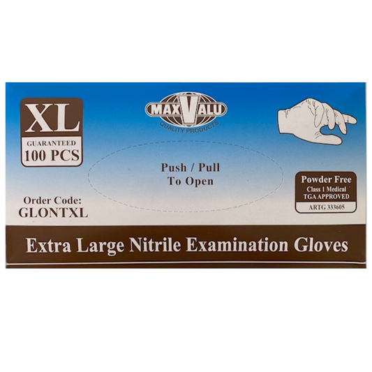 MaxValu Nitrile Gloves XL (100pc)