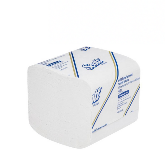 Scott Interleaved Toilet Tissue 1 Ply - Pack (500pc)