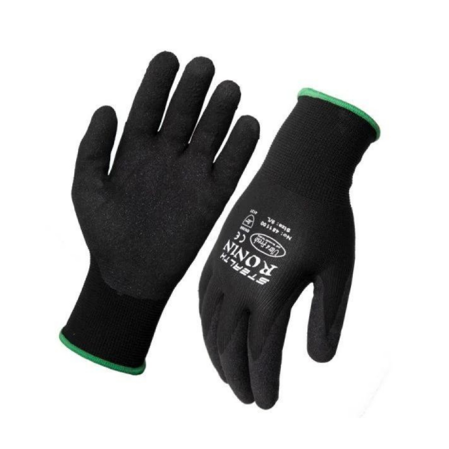 Stealth Ronin Black Work Gloves - XL Pack (12pc)