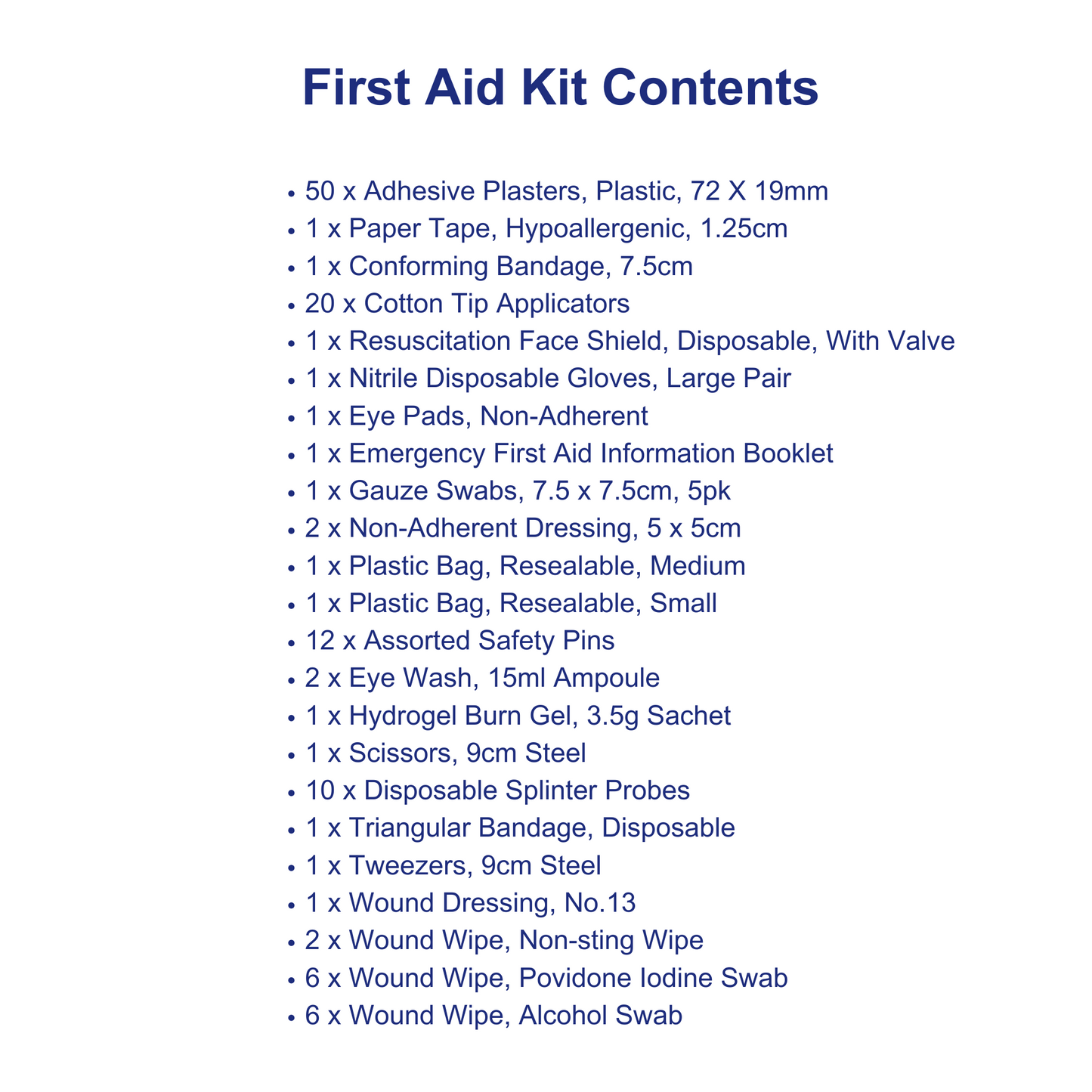 Fast Aid, First Aid Kit - (1 pack)