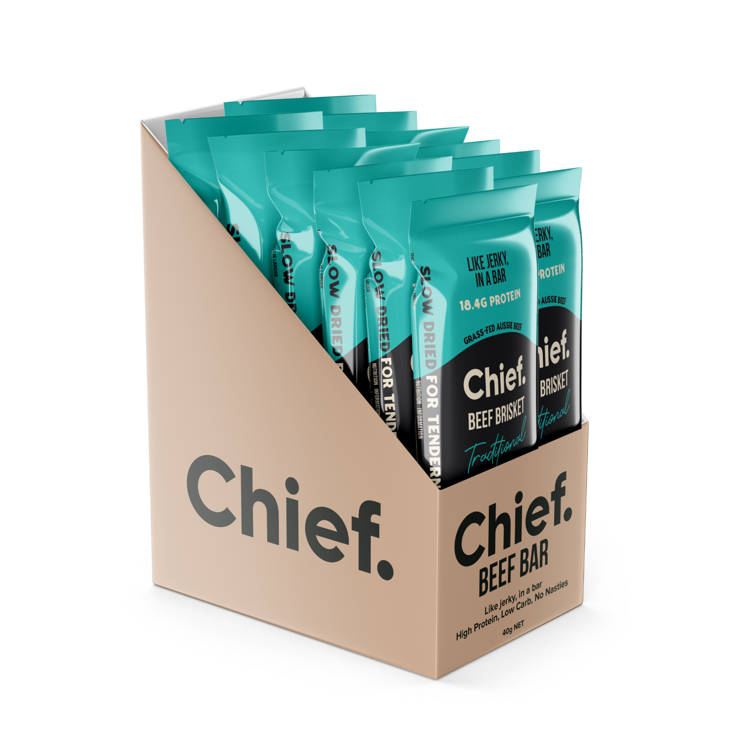 Chief Traditional Beef Bar - Box (12pc)