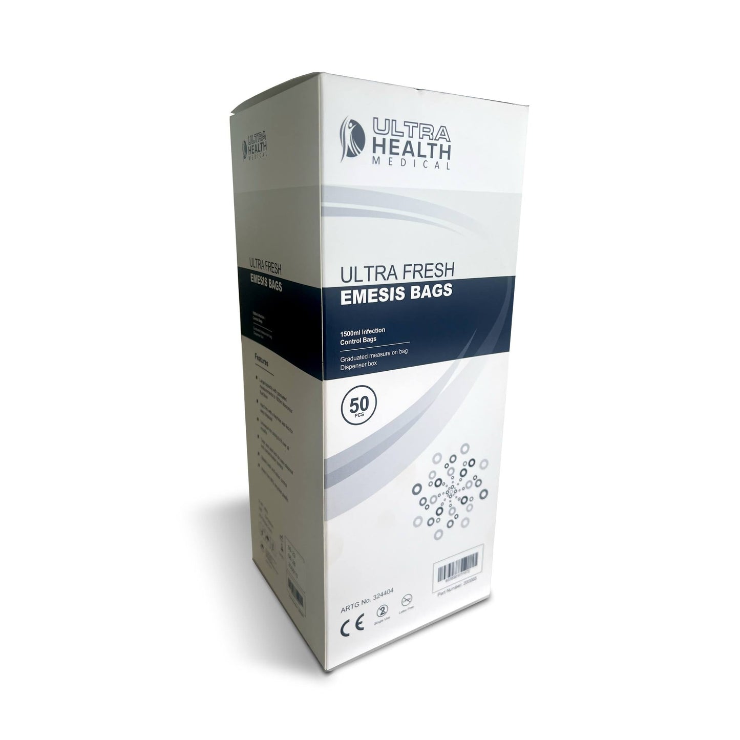 Ultra Health Emesis Vomit Bags 1500mL - Carton (600pc)