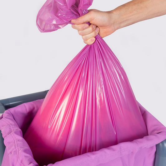 Purple Soluble Seam Bags for Cytotoxic Items Medium - Carton 250pc