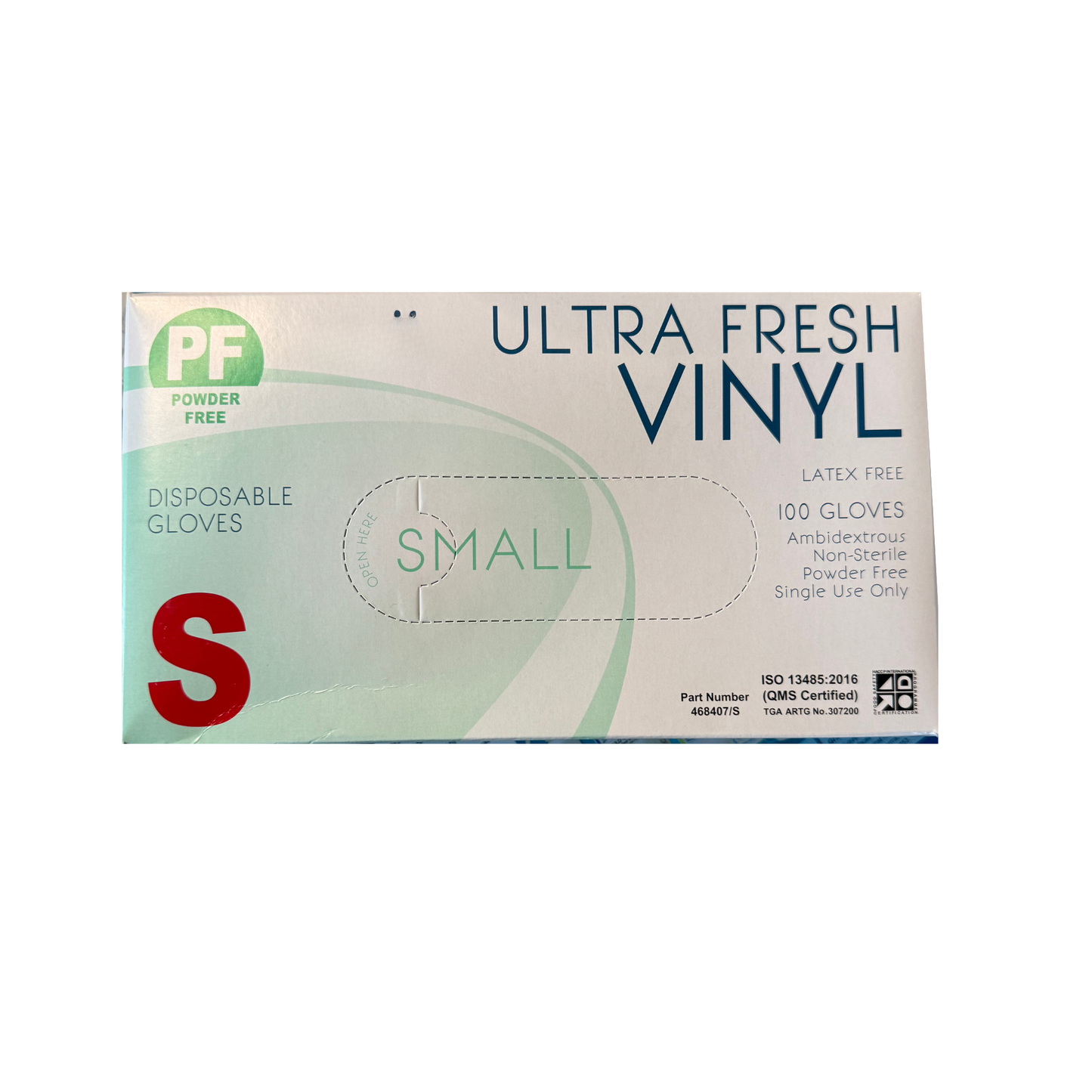 Ultra Fresh Vinyl Clear Powder Free Gloves S - Carton (1000pc)