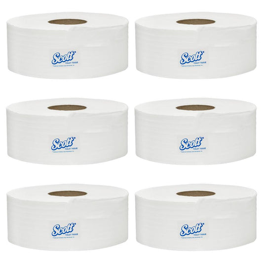 Scott 4781 Maxi Jumbo Toilet Tissue White 1 Ply - Carton (6 x 800m Roll)